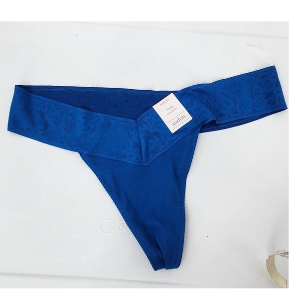 New NWT Auden 2 Piece Matching Balconette And Thong Set Eyelet Lace L 8 - Picture 4 of 7